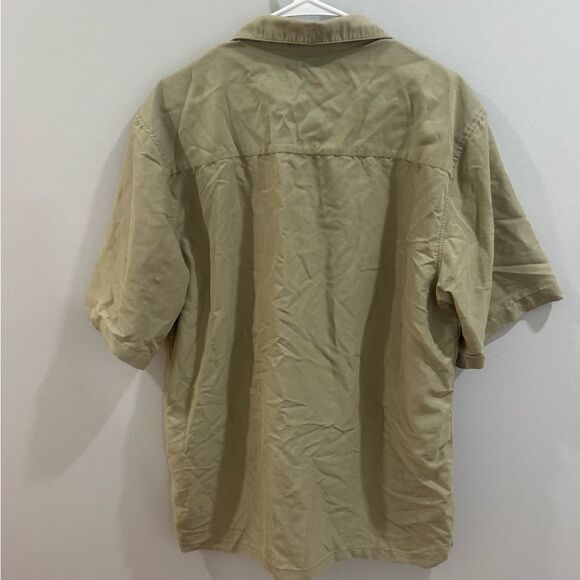 Rip Curl Men’s classic surf tech bone short sleeve button down shirt size large - Picture 4 of 7